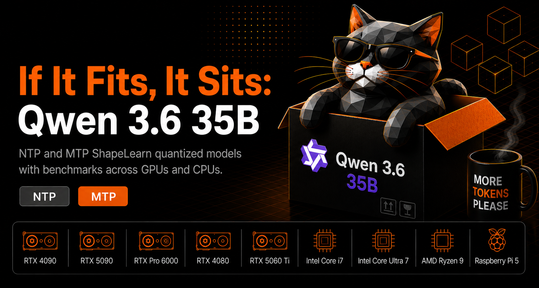 Qwen 3.6 35B A3B Release (NTP + MTP)